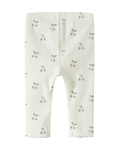 Name It - NBFFicherry Leggings -  Cloud Dancer 